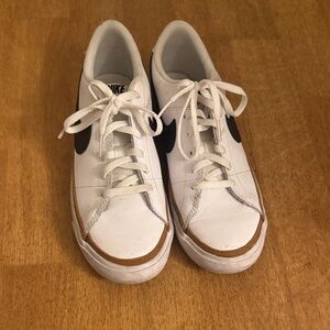 Nike White and Tan Sneakers